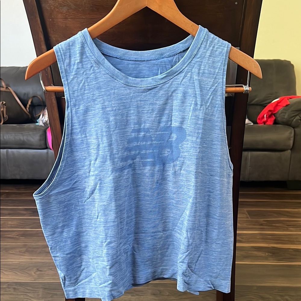 New Balance Blue Sleeveless Muscle Tee